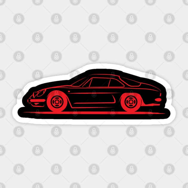 Renault Alpine A110 Red Sticker by PauHanaDesign